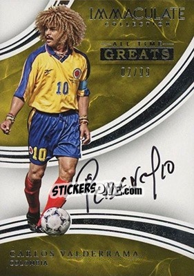 Sticker Carlos Valderrama - Immaculate Soccer 2017 - Panini