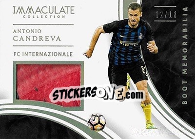 Cromo Antonio Candreva - Immaculate Soccer 2017 - Panini