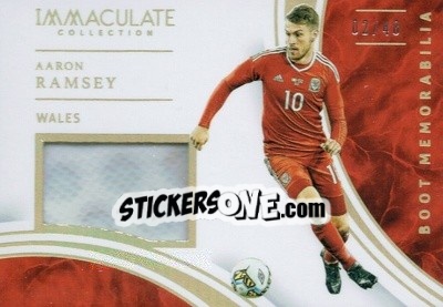 Sticker Aaron Ramsey - Immaculate Soccer 2017 - Panini