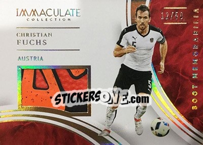 Sticker Christian Fuchs - Immaculate Soccer 2017 n. BM-CF - Panini
