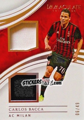 Sticker Carlos Bacca - Immaculate Soccer 2017 n. BR-CBA - Panini