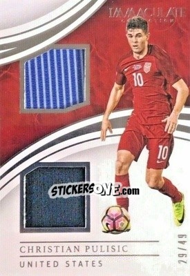 Sticker Christian Pulisic - Immaculate Soccer 2017 n. BR-CP - Panini