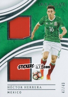 Sticker Hector Herrera - Immaculate Soccer 2017 n. BR-HH - Panini