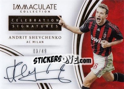 Figurina Andriy Shevchenko - Immaculate Soccer 2017 - Panini