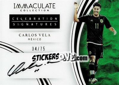 Sticker Carlos Vela - Immaculate Soccer 2017 - Panini
