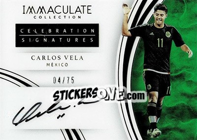 Sticker Carlos Vela - Immaculate Soccer 2017 n. CS-CVE - Panini