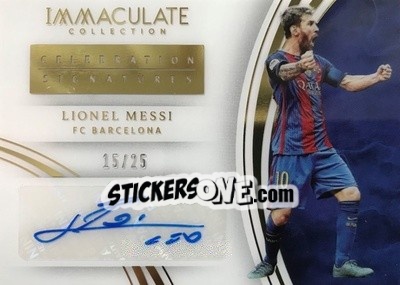 Sticker Lionel Messi - Immaculate Soccer 2017 n. CS-LM - Panini