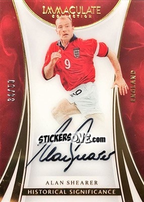 Sticker Alan Shearer - Immaculate Soccer 2017 n. HS-ASH - Panini