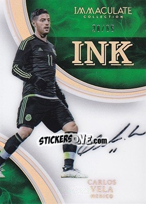 Sticker Carlos Vela - Immaculate Soccer 2017 n. I-CVE - Panini