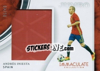 Sticker Andres Iniesta - Immaculate Soccer 2017 - Panini