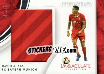Sticker David Alaba - Immaculate Soccer 2017 - Panini