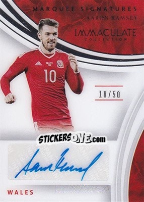 Sticker Aaron Ramsey - Immaculate Soccer 2017 n. MS-AR - Panini