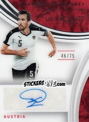 Sticker Christian Fuchs - Immaculate Soccer 2017 n. MS-CF - Panini
