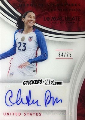 Sticker Christen Press - Immaculate Soccer 2017 - Panini