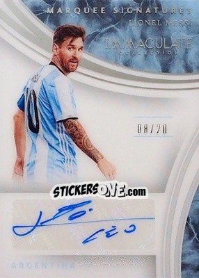 Sticker Lionel Messi - Immaculate Soccer 2017 n. MS-LM - Panini