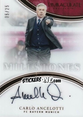 Sticker Carlo Ancelotti - Immaculate Soccer 2017 n. M-CA - Panini