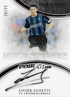 Sticker Javier Zanetti - Immaculate Soccer 2017 n. M-JZ - Panini