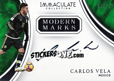 Sticker Carlos Vela - Immaculate Soccer 2017 - Panini