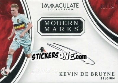 Sticker Kevin De Bruyne - Immaculate Soccer 2017 - Panini