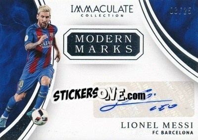 Sticker Lionel Messi - Immaculate Soccer 2017 n. MM-LM - Panini