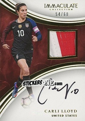 Sticker Carli Lloyd - Immaculate Soccer 2017 - Panini