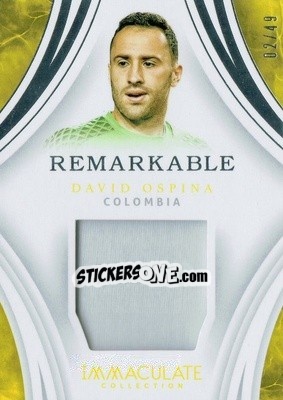 Cromo David Ospina - Immaculate Soccer 2017 - Panini