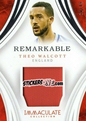 Sticker Theo Walcott - Immaculate Soccer 2017 n. RM-TW - Panini