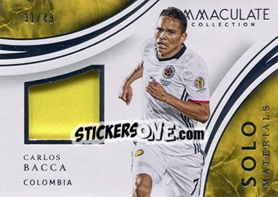 Cromo Carlos Bacca - Immaculate Soccer 2017 - Panini