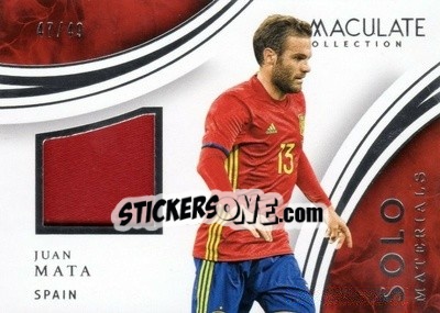 Sticker Juan Mata - Immaculate Soccer 2017 n. SM-JMA - Panini