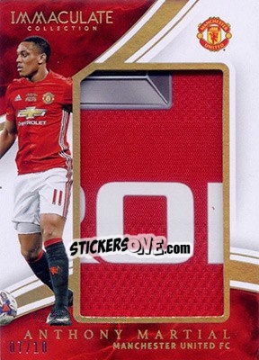 Sticker Anthony Martial - Immaculate Soccer 2017 n. SJ-AM - Panini