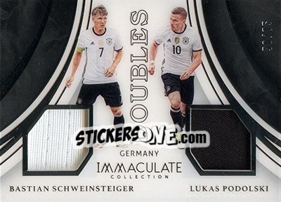 Sticker Bastian Schweinsteiger / Lukas Podolski - Immaculate Soccer 2017 n. TD-GE1 - Panini