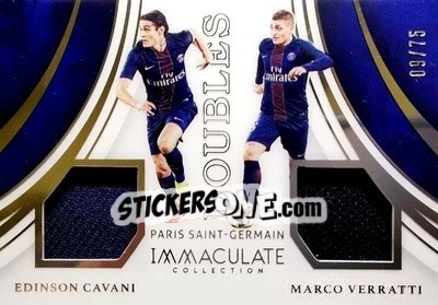Sticker Edinson Cavani / Marco Verratti - Immaculate Soccer 2017 n. TD-PSG - Panini