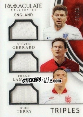 Sticker Steven Gerrard / Frank Lampard / John Terry - Immaculate Soccer 2017 n. TT-EN1 - Panini