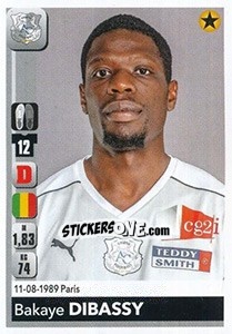 Sticker Bakaye Dibassy - FOOT 2018-2019 - Panini