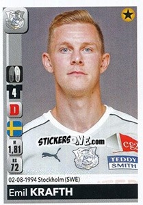 Sticker Emil Krafth - FOOT 2018-2019 n. 7 - Panini