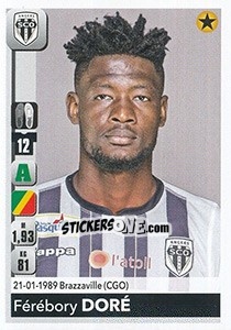 Sticker Férébory Doré - FOOT 2018-2019 n. 44 - Panini
