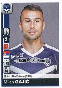 Figurina Milan Gajic - FOOT 2018-2019 - Panini