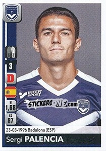 Cromo Sergi Palencia - FOOT 2018-2019 - Panini