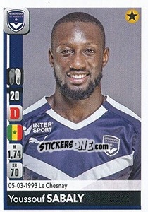 Sticker Youssouf Sabaly - FOOT 2018-2019 n. 59 - Panini