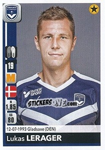 Sticker Lukas Lerager - FOOT 2018-2019 n. 61 - Panini