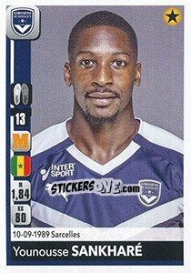 Cromo Younousse Sankharé - FOOT 2018-2019 - Panini