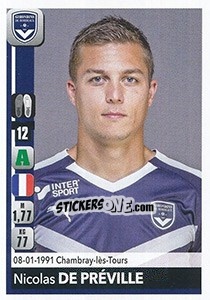 Sticker Nicolas De Préville - FOOT 2018-2019 - Panini