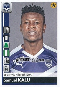 Sticker Samuel Kalu - FOOT 2018-2019 n. 69 - Panini