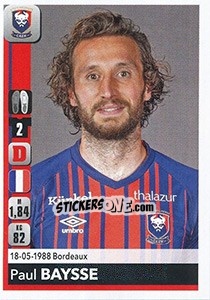 Sticker Paul Baysse - FOOT 2018-2019 n. 79 - Panini