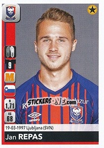 Cromo Jan Repas - FOOT 2018-2019 n. 90 - Panini
