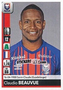 Sticker Claudio Beauvue - FOOT 2018-2019 n. 93 - Panini