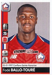 Sticker Fodé Ballo-Touré - FOOT 2018-2019 n. 153 - Panini