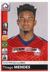 Sticker Thiago Mendes - FOOT 2018-2019 n. 162 - Panini