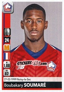 Sticker Boubakary Soumaré - FOOT 2018-2019 n. 163 - Panini