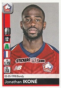 Sticker Jonathan Ikoné - FOOT 2018-2019 n. 169 - Panini